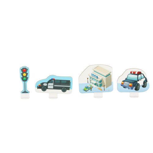 Rendőrségi auto pálya puzzle 47 db.