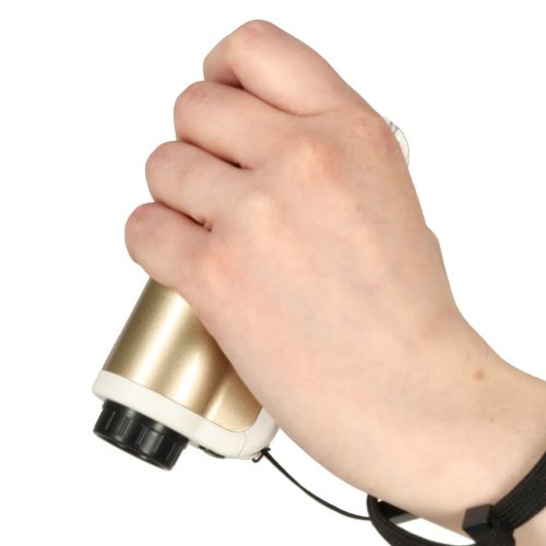 Zsebmikroszkóp iskolai, oktatási, tudományos használatra, mini LED kiegészítőkkel