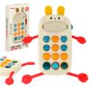 Montessori szenzoros játék babáknak phone gombokkal emberi