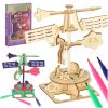 Fa 3d puzzle tudományos modell szélkakas