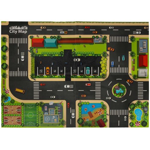 Interaktív parkoló autópálya versenykormánnyal