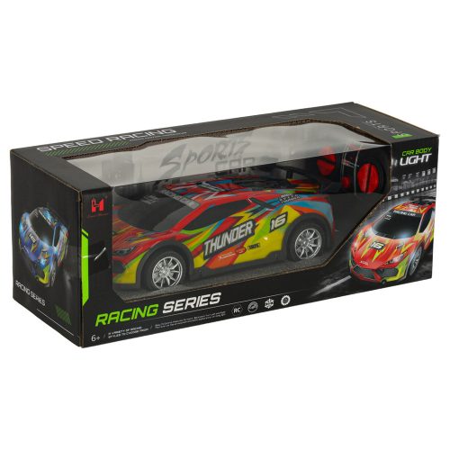 RC sportautó távirányítós drift versenyautó piros LED lámpákkal