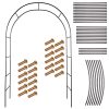 Kerti pergola ívtartó rózsákhoz virágokhoz borostyán kúszónövényekhez fém 240 x 140 cm