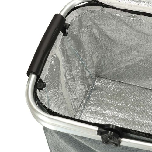 Termikus összecsukható piknikkosár, szürke