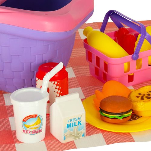 Piknikkosár gyorsétterem pizza burger étel piknik snackek