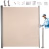 LUARO behúzható napellenző 180 x 400 cm bézs színű, oldalsó terasz napellenzője