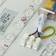 LED mennyezeti lámpa plafond gyerekszobába dimmelhető LUMELA + távirányító felhő kék