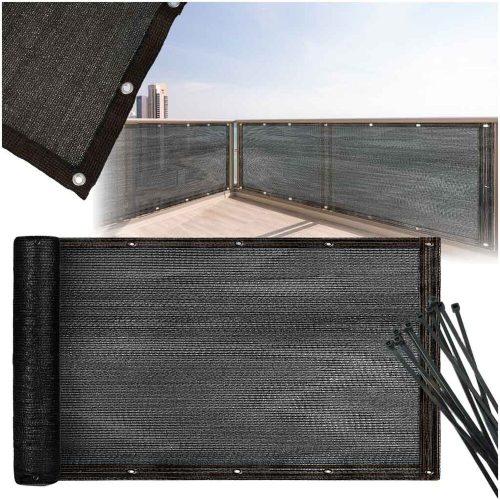 Erkélyfedő LUARO maszkoló szőnyeg árnyékoló háló erkélyre teraszra 150g/m2 105x700cm UV + Tritics