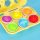 oktatási puzzle sorter megfelelő formák tojás montessori gyümölcsök zöldség 6db