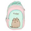 4 rekeszes iskolai hátizsák, 16 hüvelykes, menta színű Pusheen